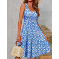 Damen Blumenmuster Sommerkleid