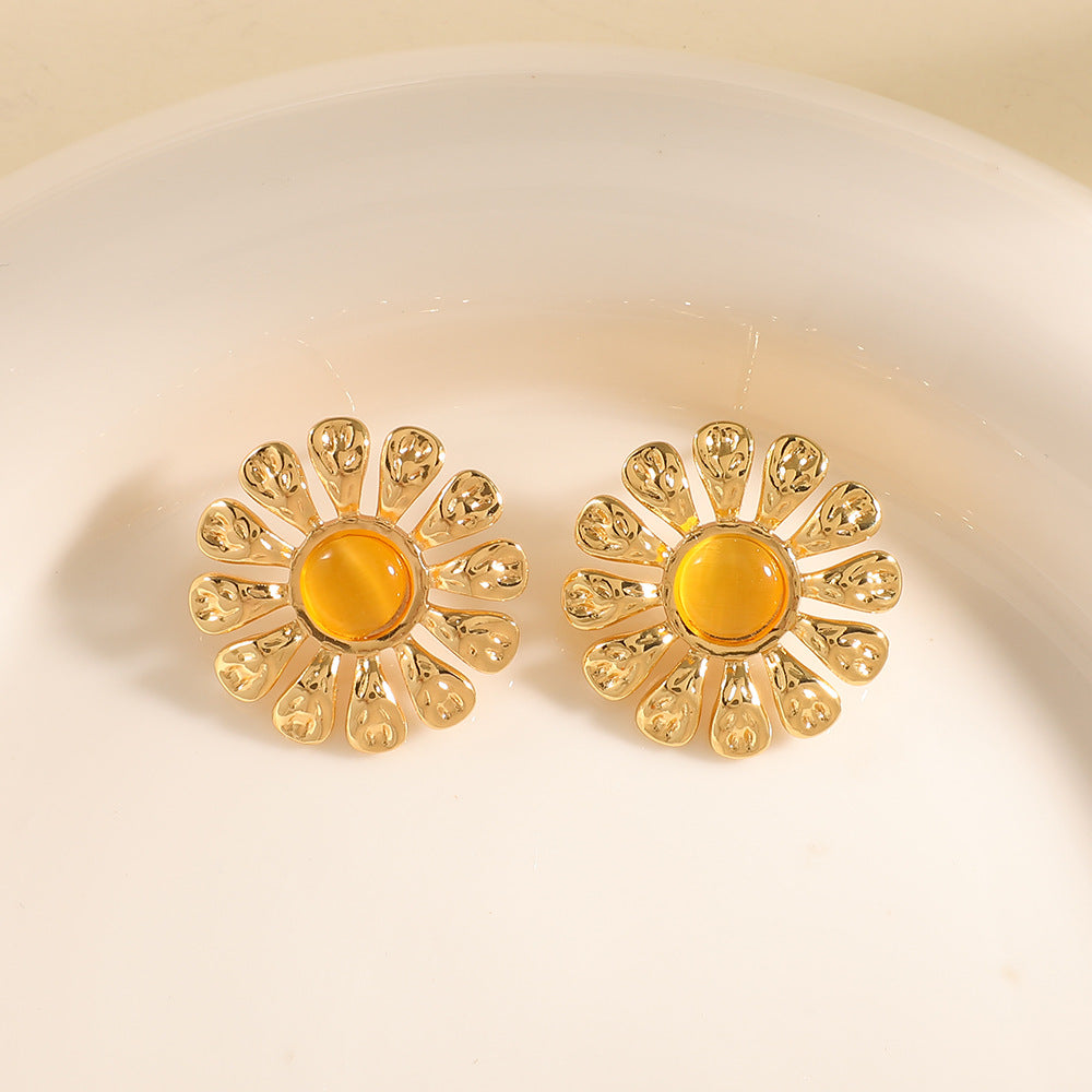 Damen Ohrringe im eleganten Orchideen-Design Shop Nory