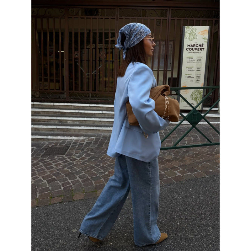 Damen Oversized-Longblazer mit kastiger Silhouette, soften Schultern und verlängertem Schnitt Shop Nory
