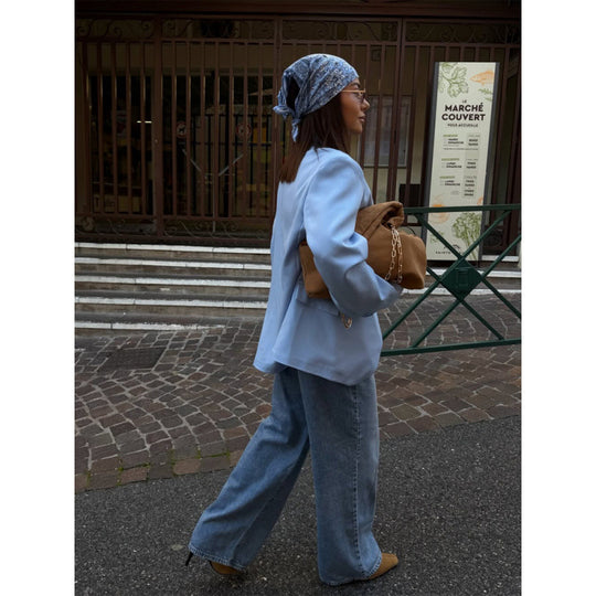 Damen Oversized-Longblazer mit kastiger Silhouette, soften Schultern und verlängertem Schnitt Shop Nory