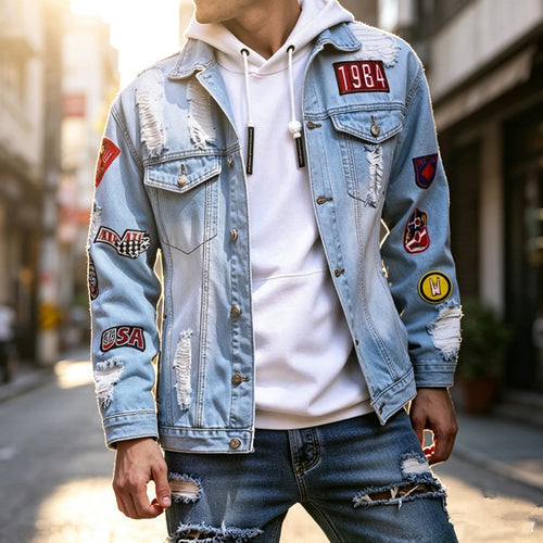 Herren Jeansjacke Shop Nory