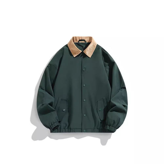 Herren Oversized Blouson mit Cordkragen, Druckknopfverschluss und Pattentaschen Shop Nory