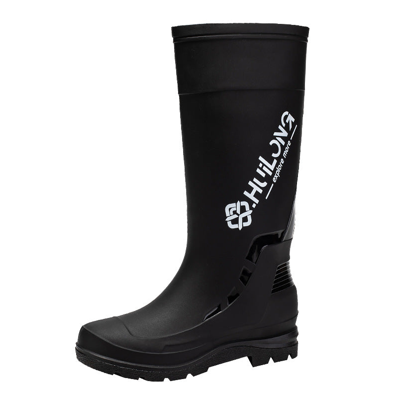 Herren Wasserdichte Gummistiefel mit verstellbarem Schaftabschluss und profiliertem Dämpfungssohlensystem Shop Nory