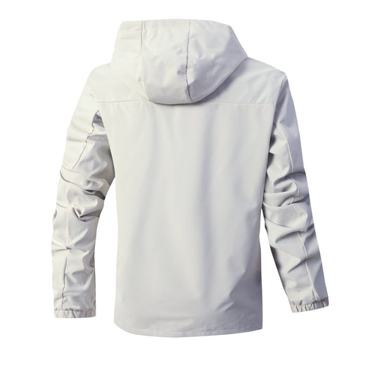 Herren Moderner urbaner Parka mit Kapuze, Brustreißverschluss und elastischen Bündchen Shop Nory