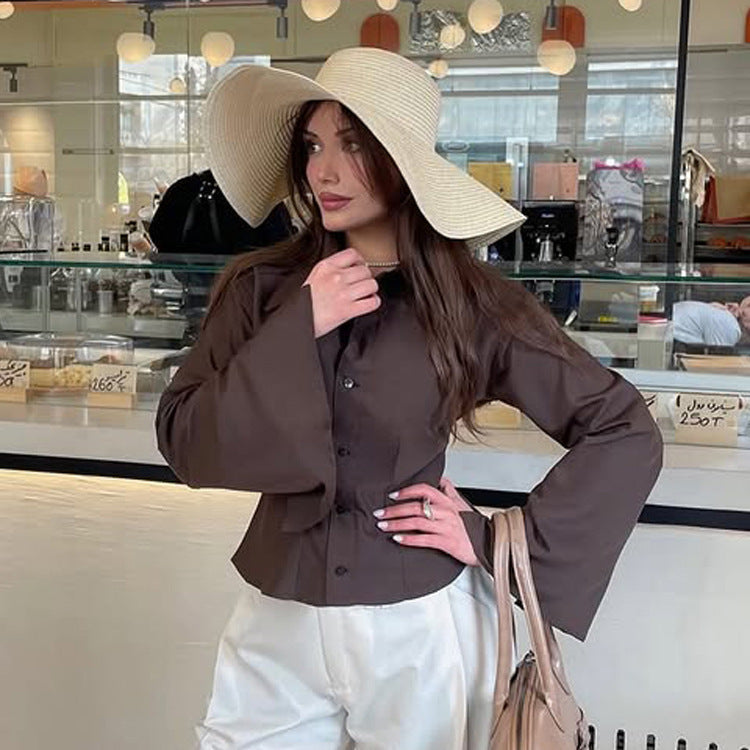 Damen Oversized Sonnenhut mit weitem Rand und flexibler Krempe Shop Nory