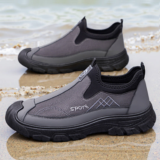 Herren nan robuster Slip-On Arbeitssneaker mit verstärkter Zehenkappe, rutschfester Profilsohle und elastischem Einstieg Shop Nory