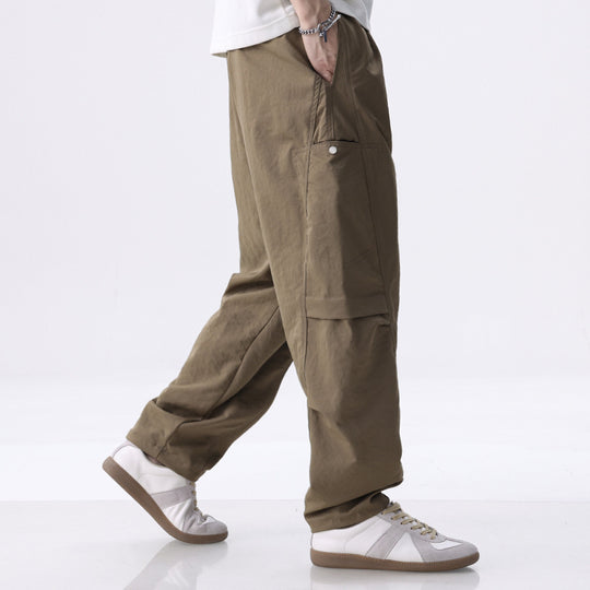 Herren Cargo-Jogginghose mit Kordelzug, elastischem Saum und seitlichen Utility‑Taschen Shop Nory