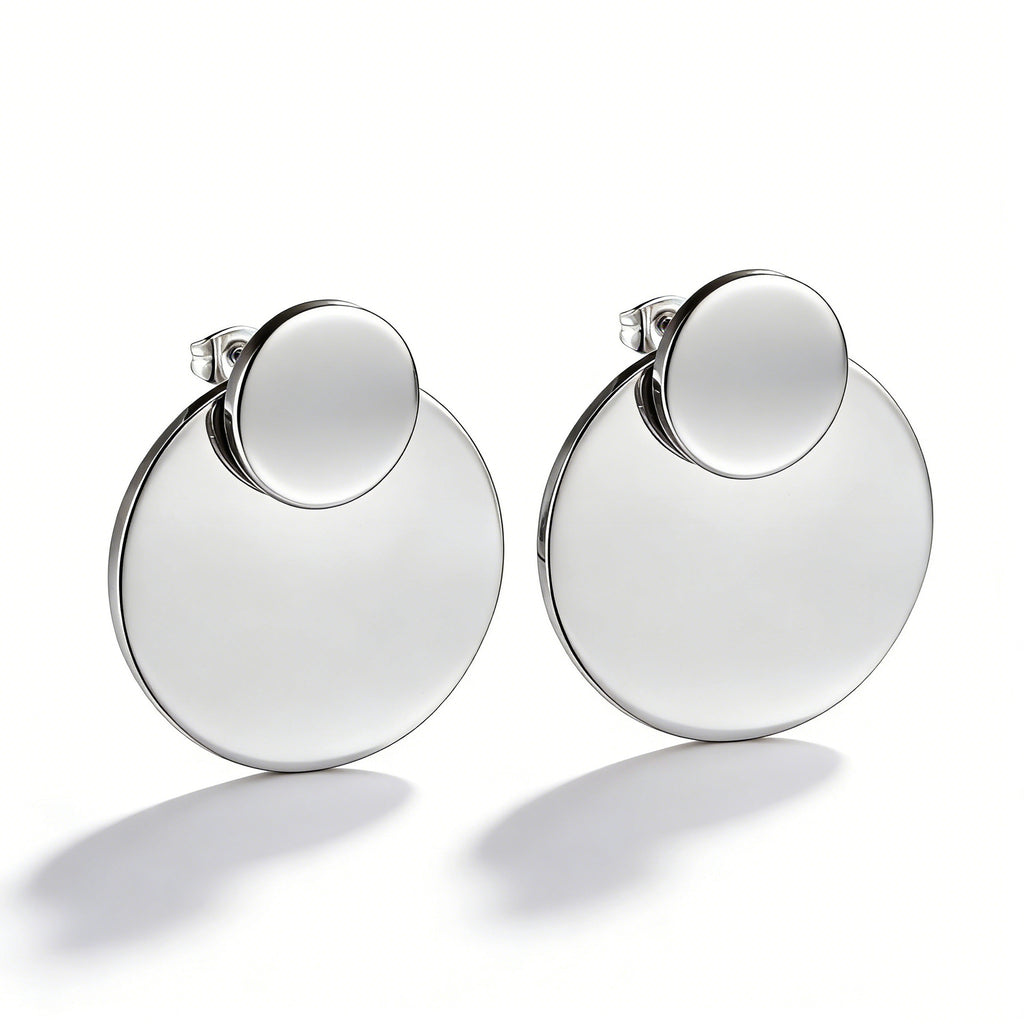 Damen Hängende Ohrringe aus hochwertigem Edelstahl mit eleganter ovaler Form Shop Nory