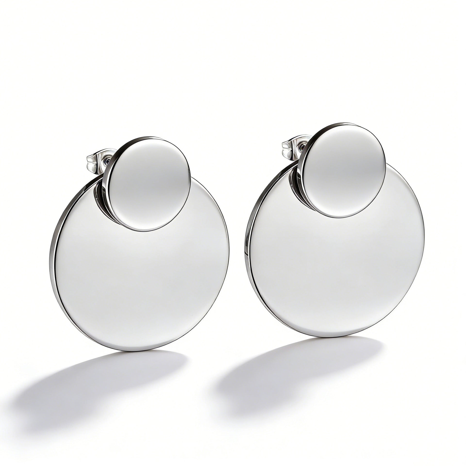 Damen Hängende Ohrringe aus hochwertigem Edelstahl mit eleganter ovaler Form Shop Nory