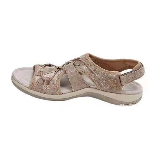 Damen Sportive Komfort-Sandalette mit gepolstertem Fußbett und Klett-Fersenriemen Shop Nory