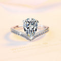 Damen Verlobungsring mit herzförmigem Zirkonia und filigranem Design Shop Nory