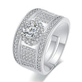 Damenring mit elegantem, glitzerndem Zirkonia-Besatz Shop Nory