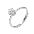 Damen Solitaire-Ring mit exquisite Diamantbesatz Shop Nory