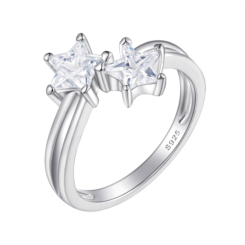 Damen eleganter Verlobungsring mit ovalem Design und funkelnden Zirkonia Shop Nory