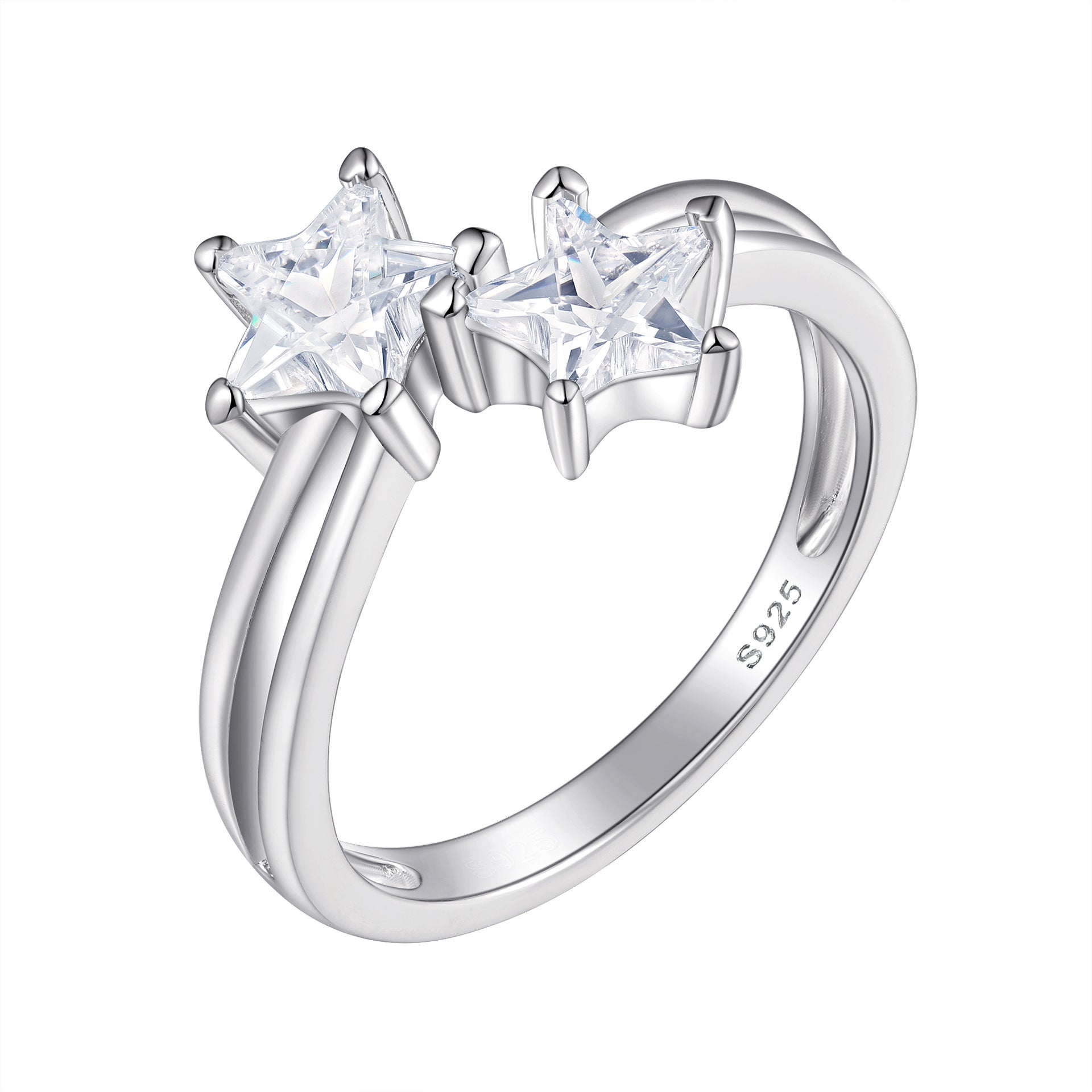 Damen eleganter Verlobungsring mit ovalem Design und funkelnden Zirkonia Shop Nory