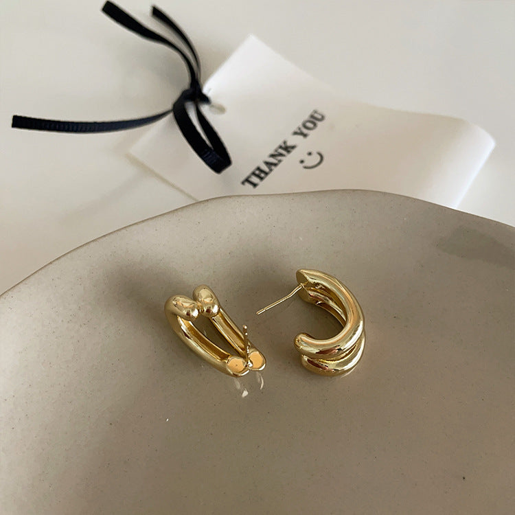Damen Ohrhänger mit modernem Wellen-Design Shop Nory