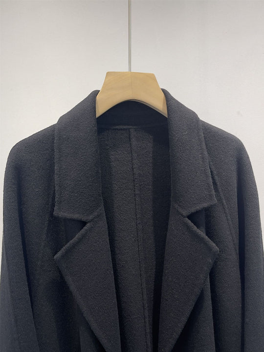 Damen Plüsch Übergroßer Wollmischungs-Mantel Shop Nory