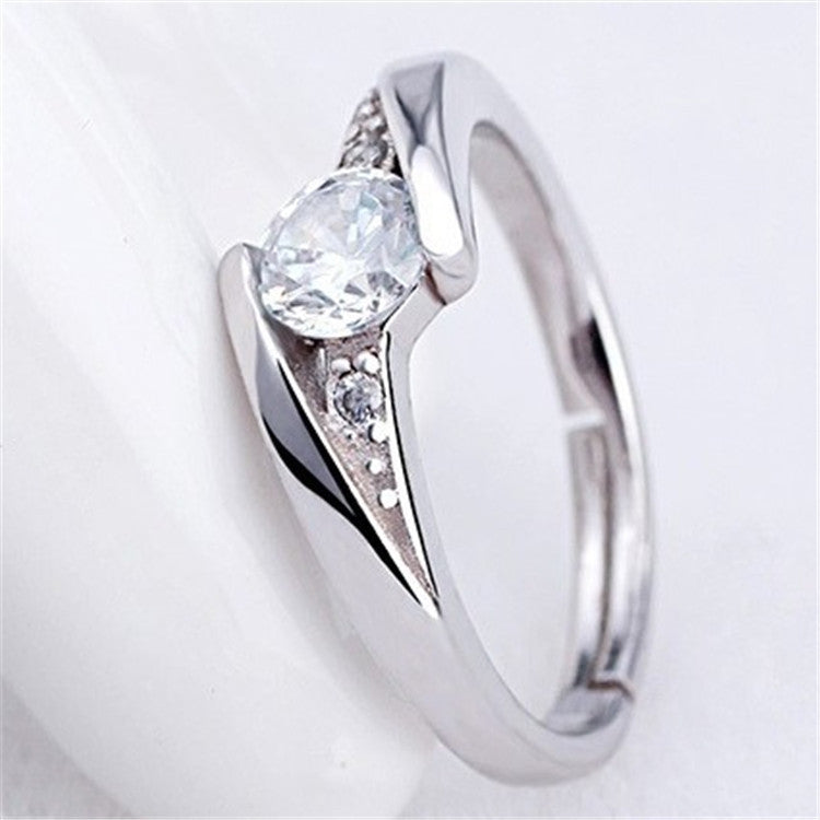 Damen Zarter und eleganter Ring mit funkelnden Zirkonia Shop Nory
