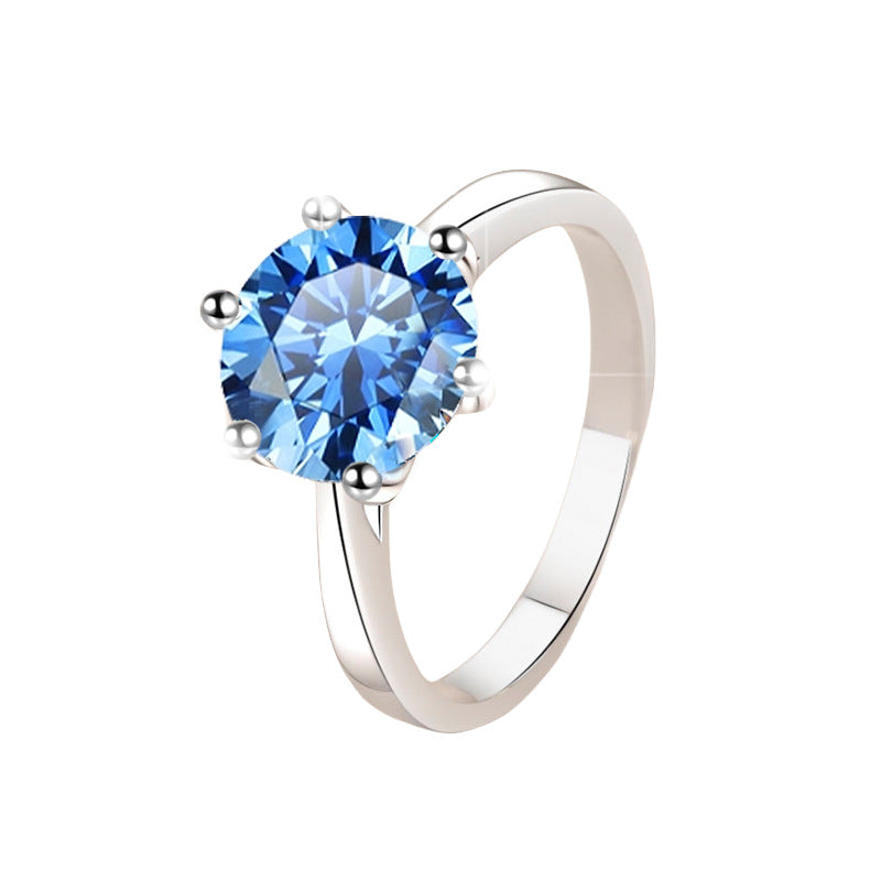 Damenring mit strahlendem gelben Zirkonia und elegantem Design Shop Nory