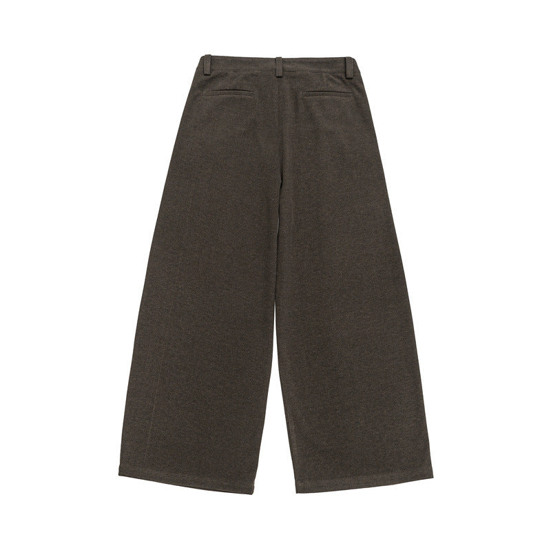 Damen Weite Culotte-Hose mit Bundfalten und hoher Taille Shop Nory