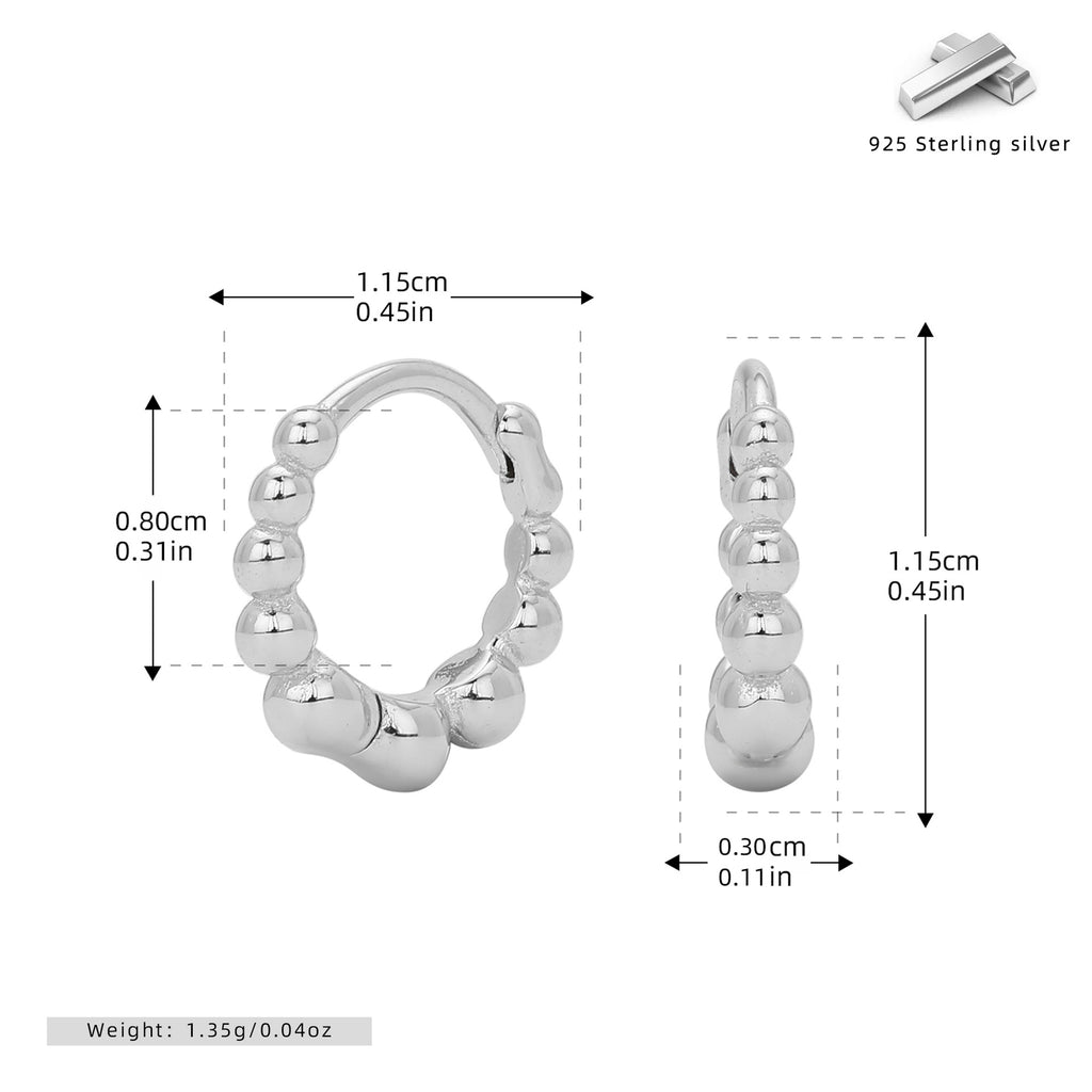 Damen Ohrhänger mit luxuriösen Perlenakzenten aus hochwertigem 925 Sterling Silber Shop Nory