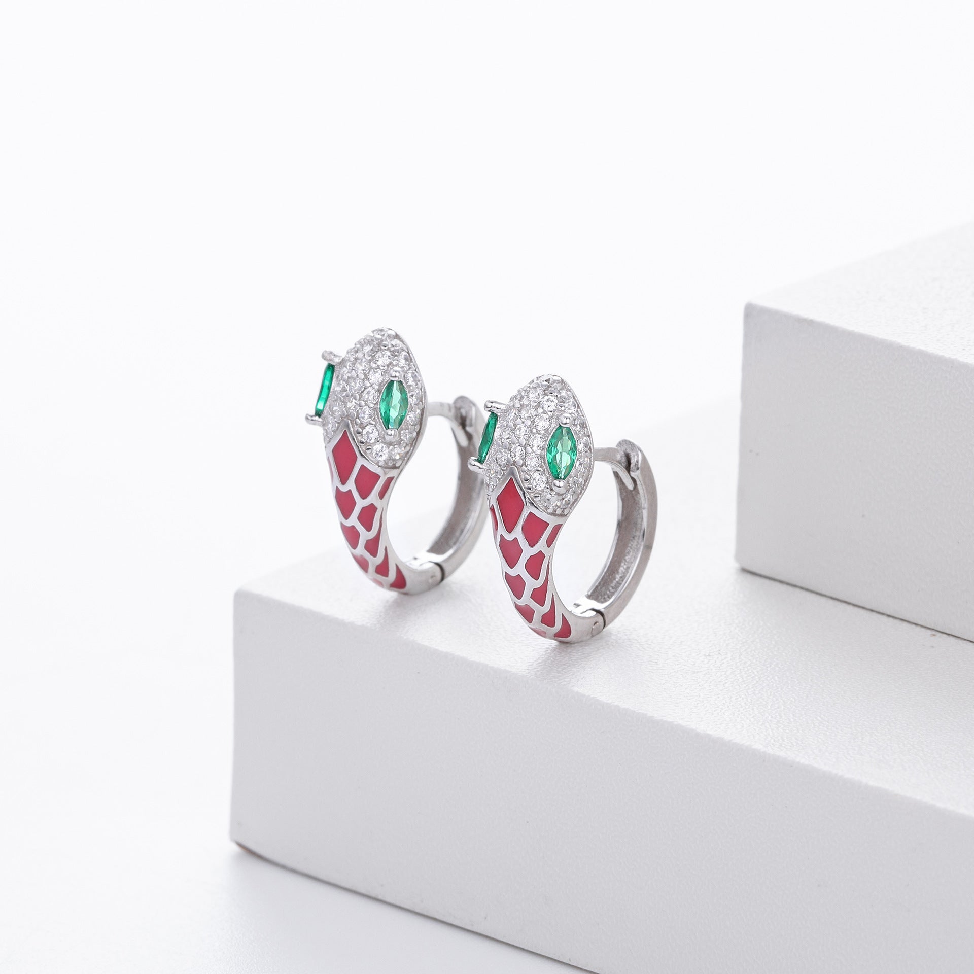 Damen Ohrhänger im stilvollen Schlangen-Design aus 925 Sterling Silber Shop Nory