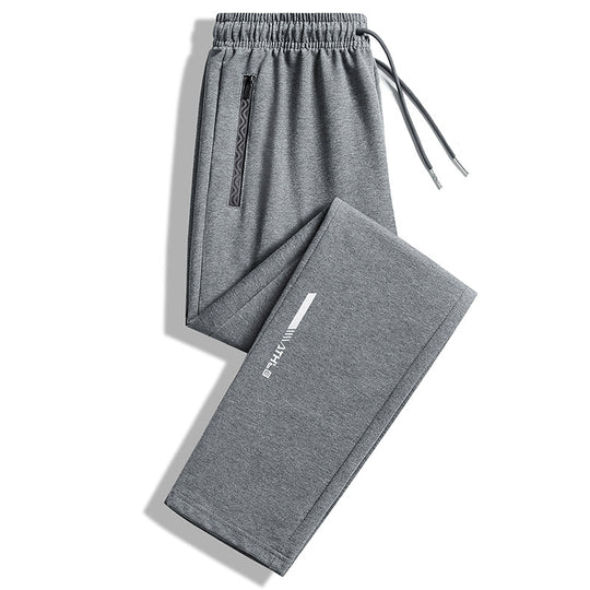 Herren Slim-Fit Performance-Jogginghose mit Reißverschlusstaschen, elastischem Bund und Bündchen Shop Nory