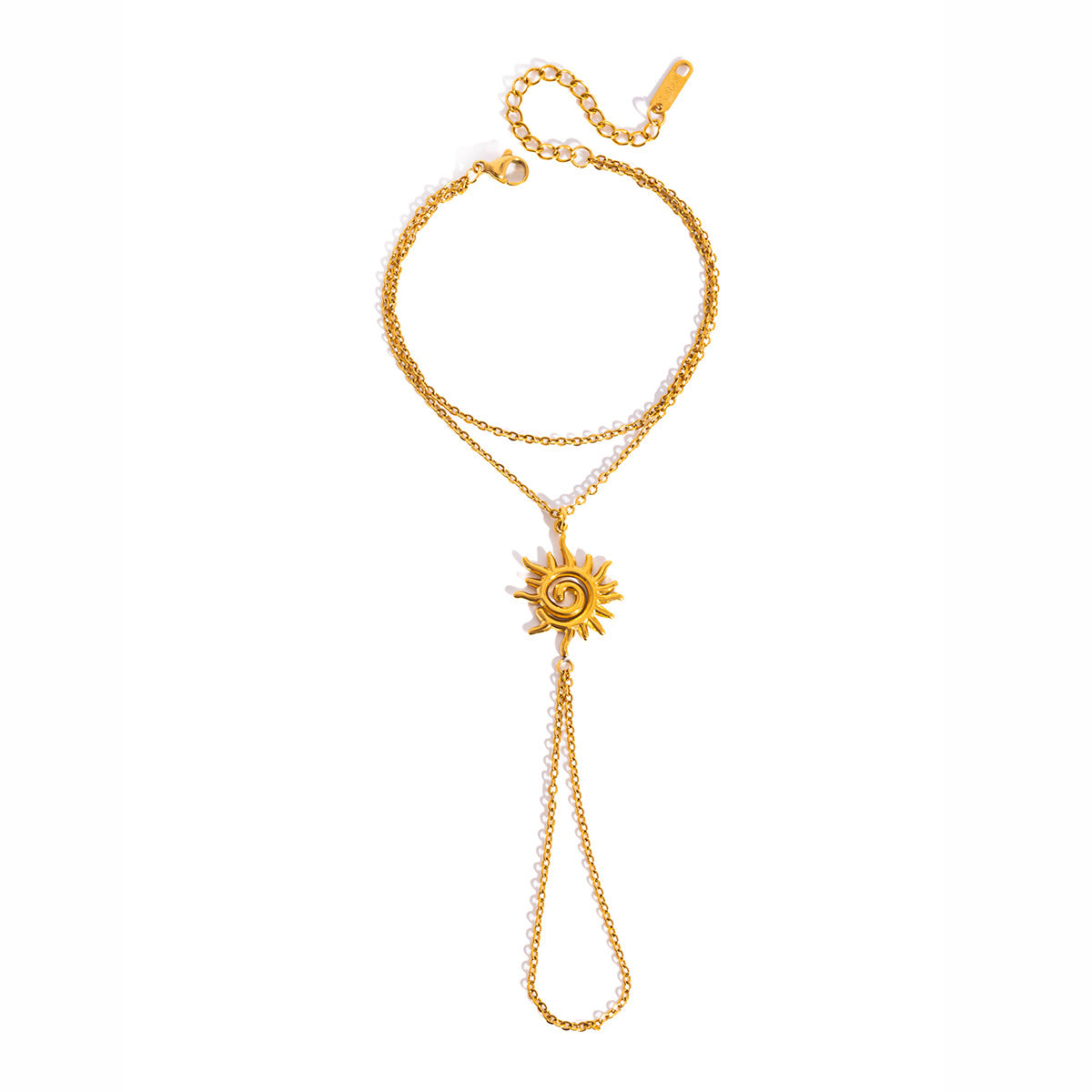 Damen Halskette mit Sonnensymbol aus hypoallergenem Edelstahl Shop Nory