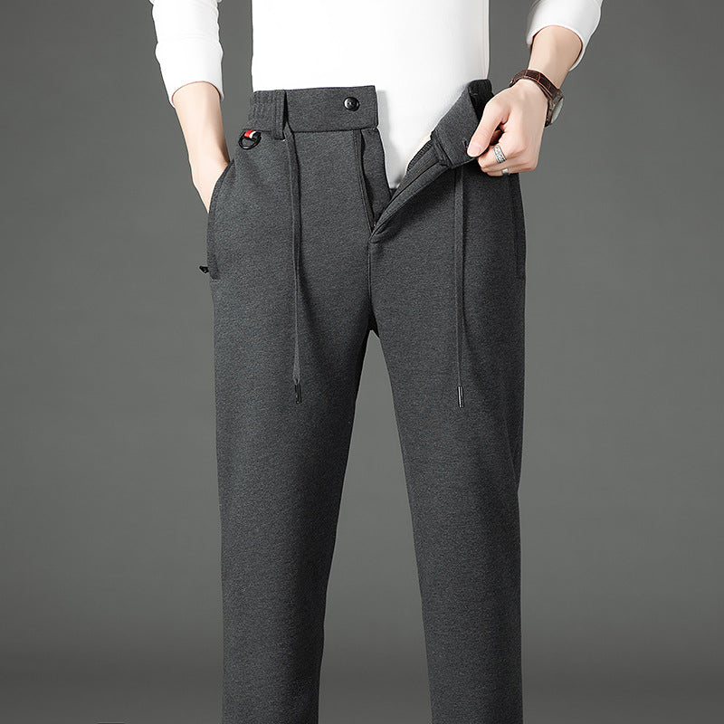 Herren Thermo-Jogginghose mit Teddyfutter, elastischem Bund und Reißverschlusstaschen Shop Nory