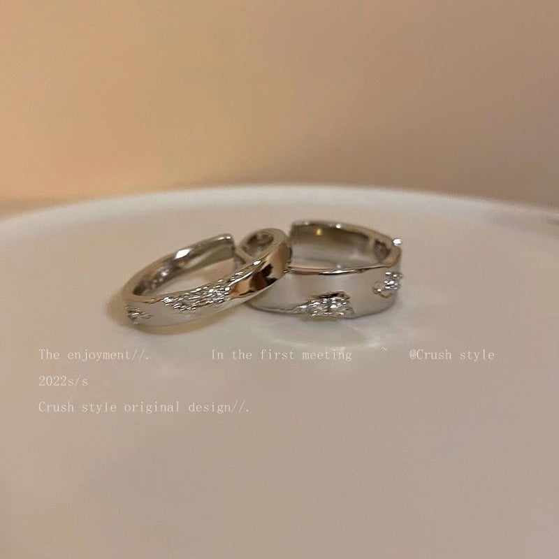 Damen modischer Ring mit feinem Gravurmuster Shop Nory