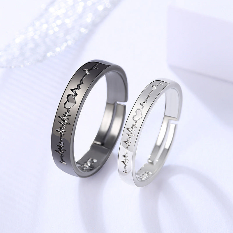 Damen Ring mit Herzschlag-Motiv Shop Nory