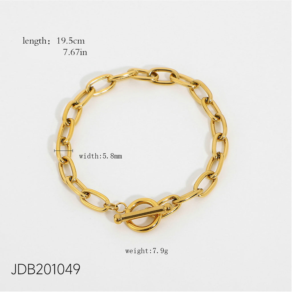 Damen Offenes Kettenarmband mit geschwungenem Design und stilvollen Akzenten Shop Nory