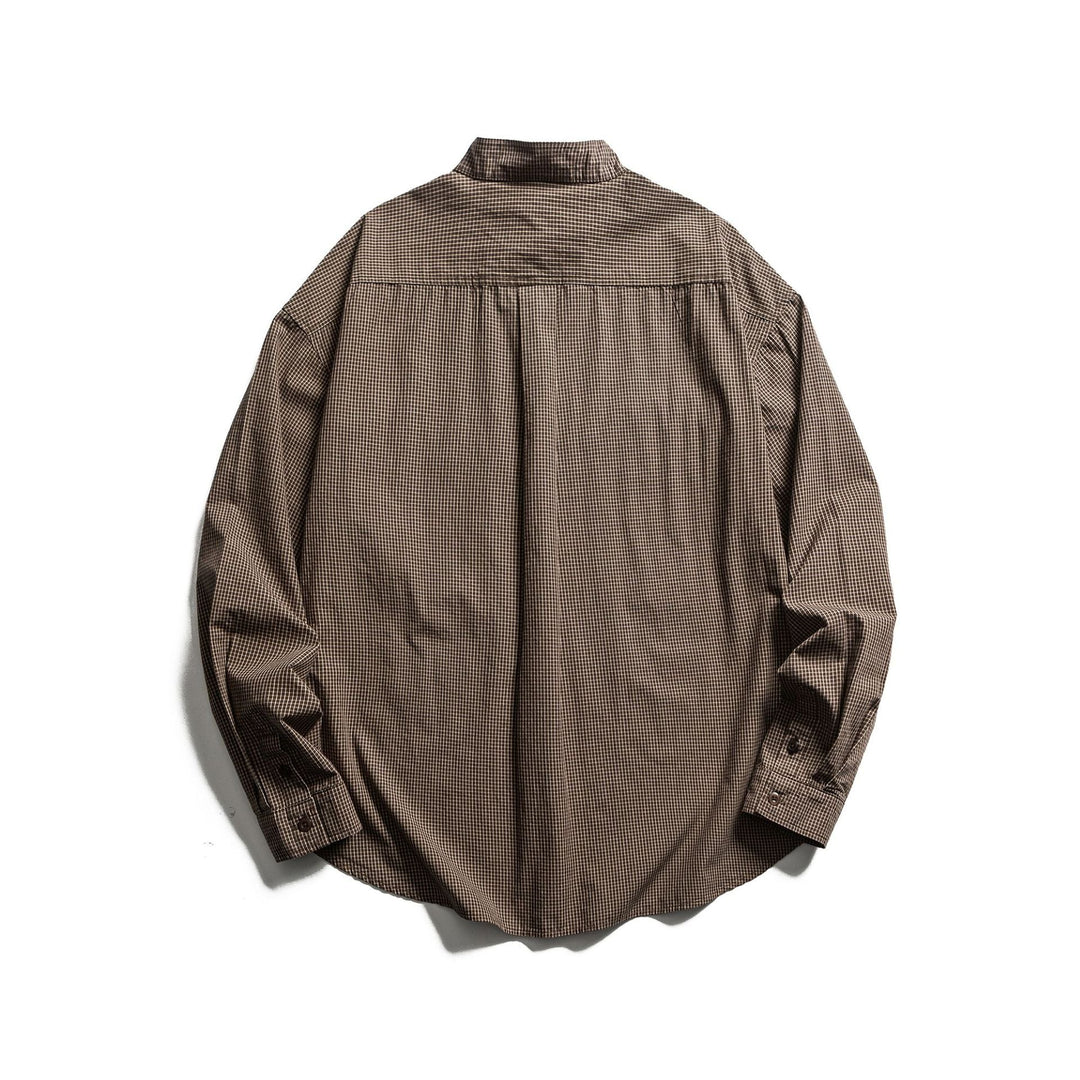 Herren Karo-Hemdjacke mit Stehkragen und aufgesetzten Brusttaschen Shop Nory