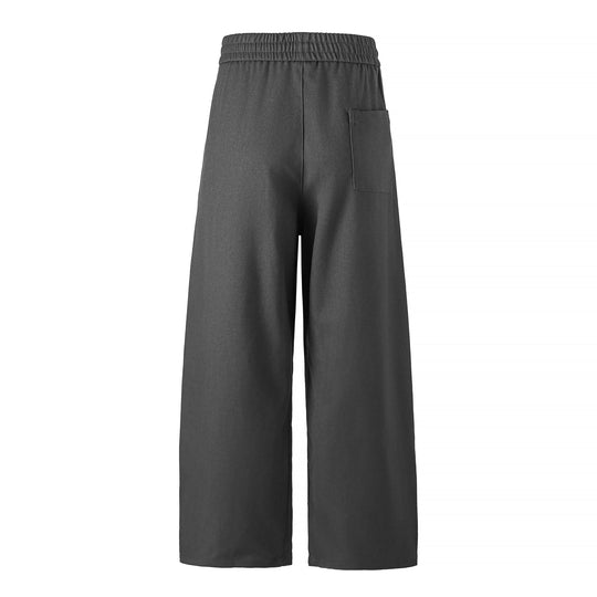 Damen Hochtaillierte Culotte-Hose mit weitem Bein und elastischem Bund Shop Nory