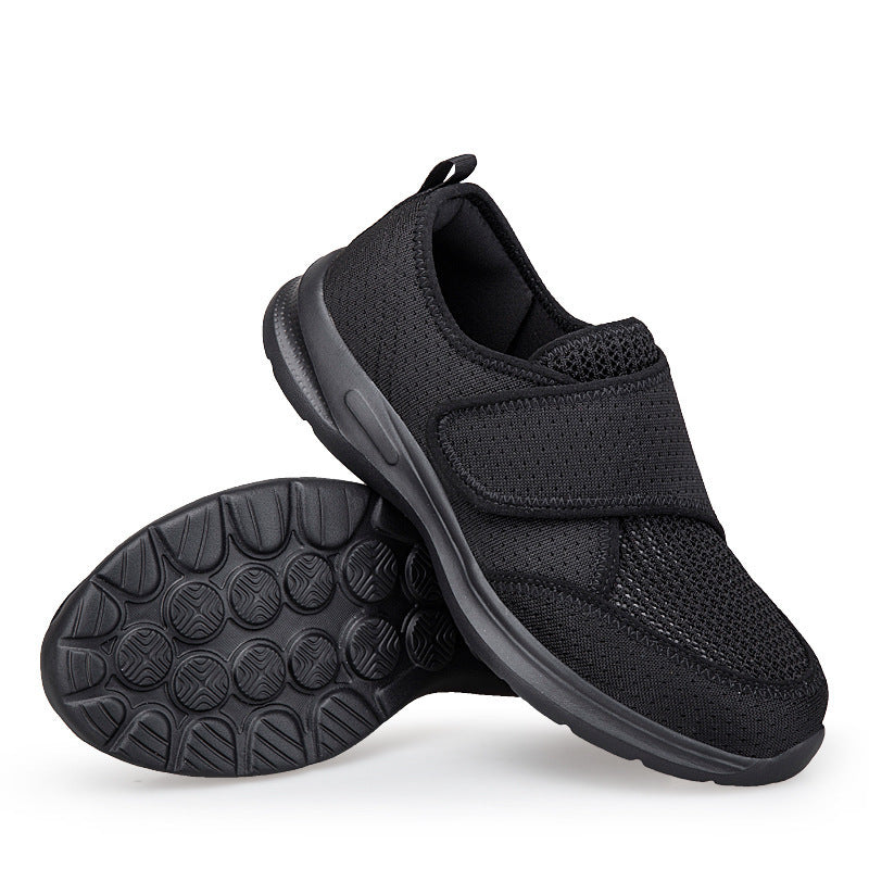 Unisex nan atmungsaktive Komfort-Halbschuh mit Klettverschluss und ergonomischer Dämpfung