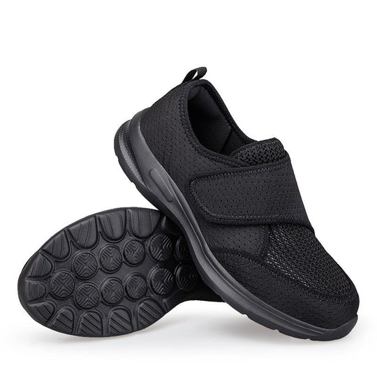 Unisex nan atmungsaktive Komfort-Halbschuh mit Klettverschluss und ergonomischer Dämpfung