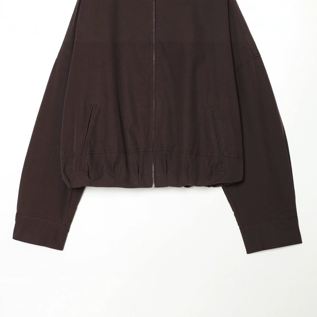 Damen Kurz geschnittene Oversize-Bomberjacke aus Baumwoll-Mix mit Reißverschluss Shop Nory