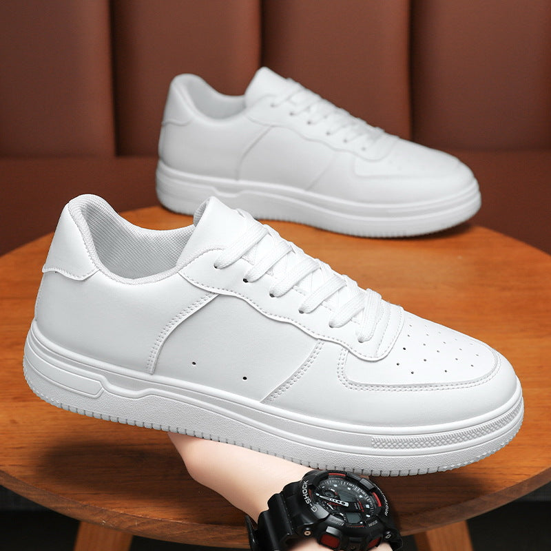 Damen Sportliche Sneakers mit robustem Lederobermaterial und dämpfender Sohle