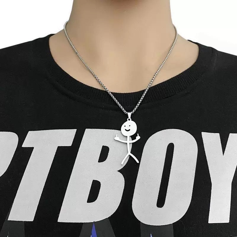 Damen Kette mit kreativem, lässigem Figurenanhänger Shop Nory