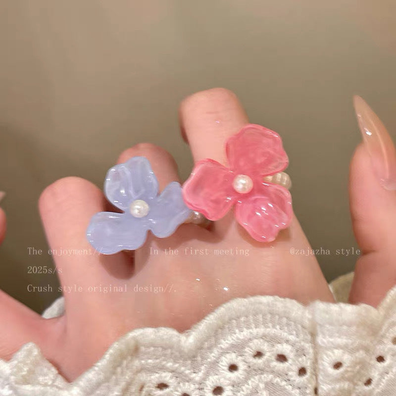 Damen Haarreif mit eleganter Blumenapplikation und Zierperlen Shop Nory