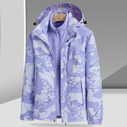 Herren Wasserabweisende Outdoor-Jacke mit integrierter Fleece-Innenjacke Shop Nory