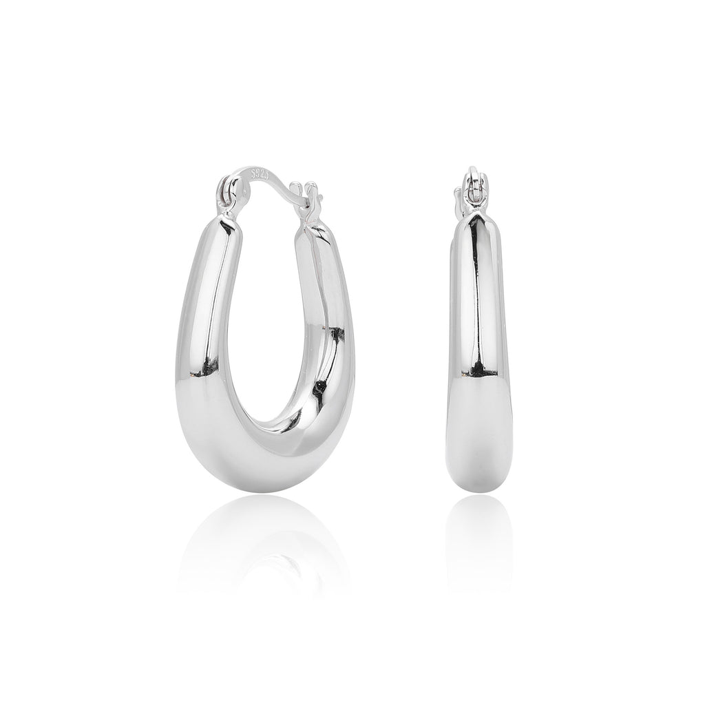 Damen Creolen aus 925 Sterling Silber mit goldenem Finish Shop Nory
