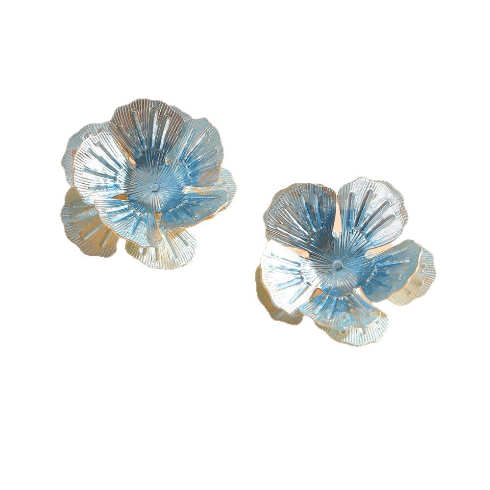 Damen Ohrstecker im floralen Design aus hochwertigem Metall Shop Nory