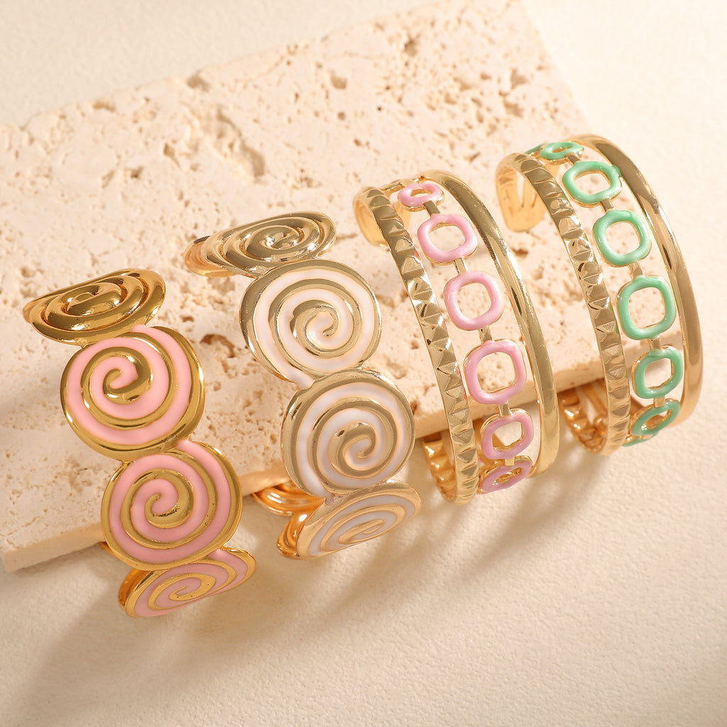 Damen Armreif mit elegantem Spiraldesign Shop Nory