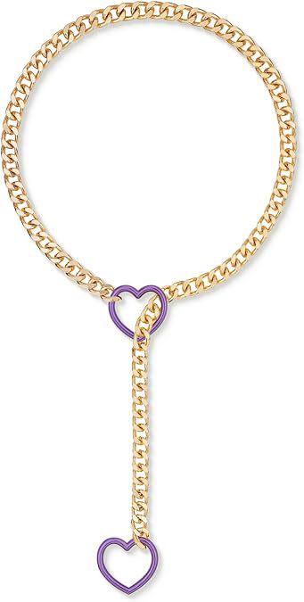 Damen auffällige Kette mit Herzanhängern und charakteristischem Design Shop Nory