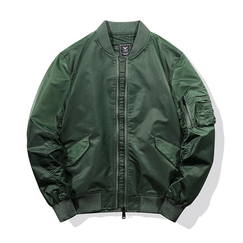 Herren Leichte Nylon-Bomberjacke im Aviator‑Style mit Ärmeltasche und windabweisender Shell Shop Nory
