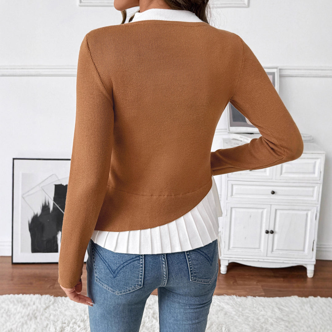 Damen Eleganter Strickblazer mit asymmetrischem Saum Shop Nory