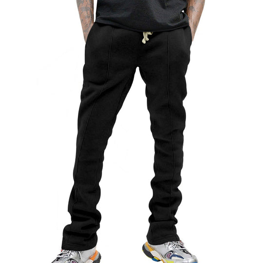 Herren Tapered-Trainingshose mit elastischem Bund, Kordelzug und seitlichen Kontraststreifen Shop Nory