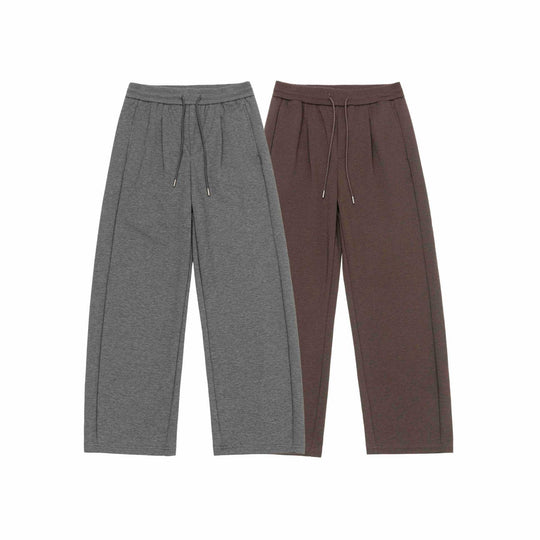 Damen Weite Cropped-Sweathose mit elastischem Bund und Abgesteppter Mittelnaht Shop Nory