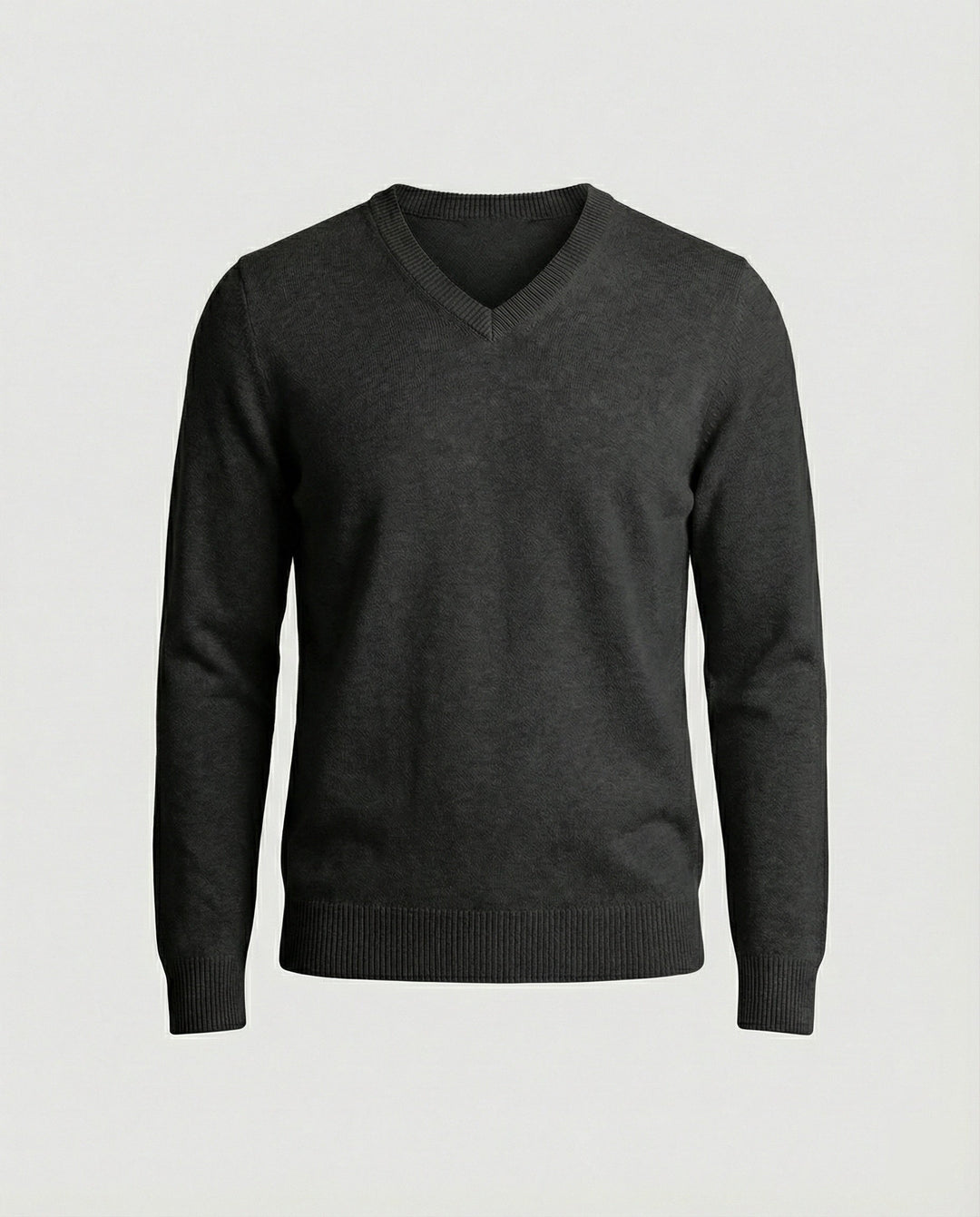 Herren V-Ausschnitt Pullover aus hochwertiger Baumwolle mit bequemer Passform